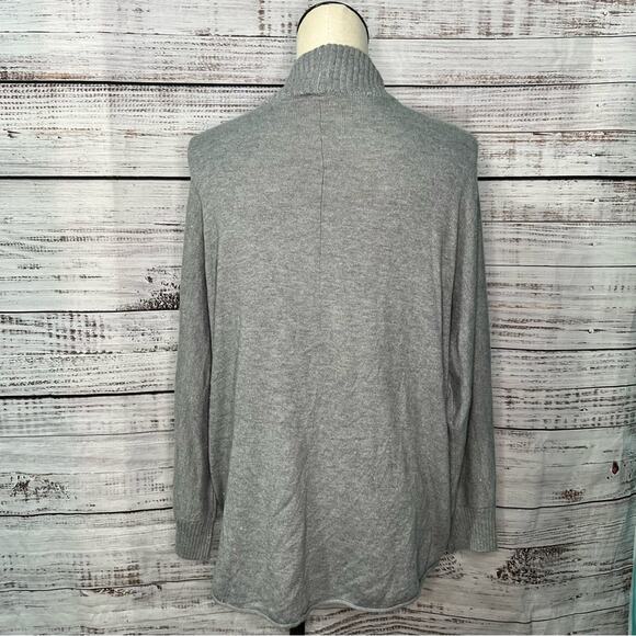 Chicos 3 XL Open Cardigan Dolman Sleeves Metallic Knit Rabbit Hair - Picture 2 of 10